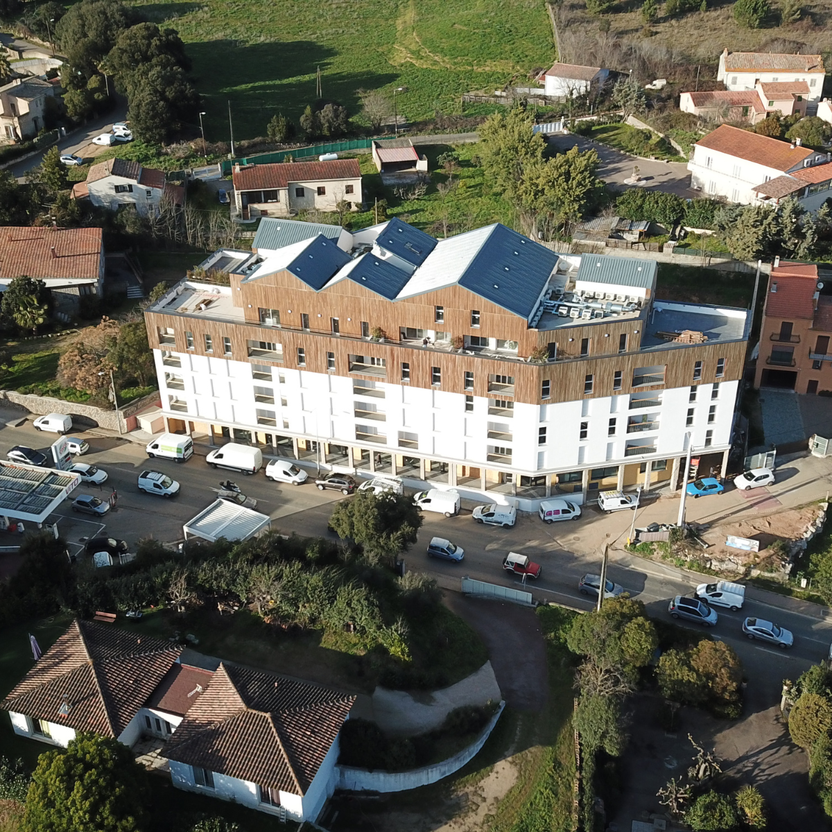 Construction à Mezzavia