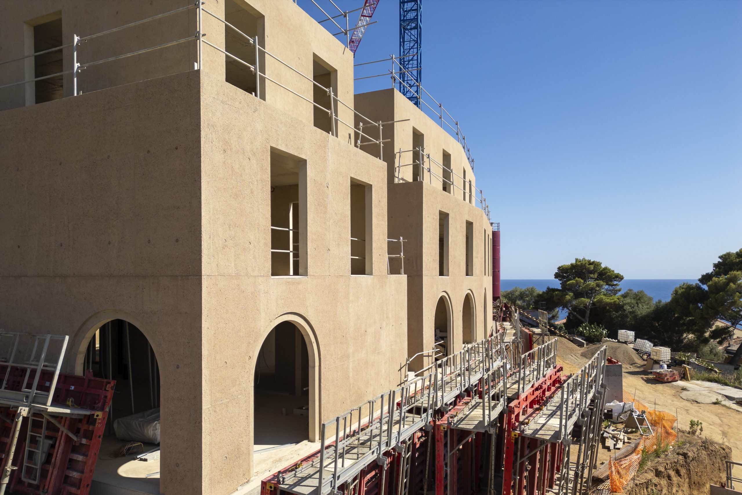 Construction de la Halle des Sports à Ajaccio